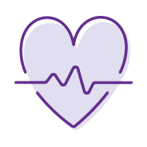 Heart icon with a heartbeat line in the middle,Vital Signs, Harmony Head to Head Study, advanced melanoma, skin cancer